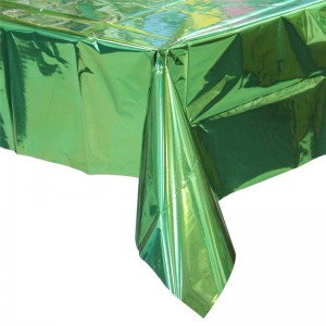Alles Gute zum Geburtstag Party Home Decoration Folie Tischdecke Apple Green Farbe Mat Metallic Tischdecke