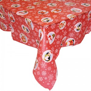 Benutzerdefinierte Größe und Farbe Christmas Day Tablecloth Polyester Fabric Rectangle Table cloth